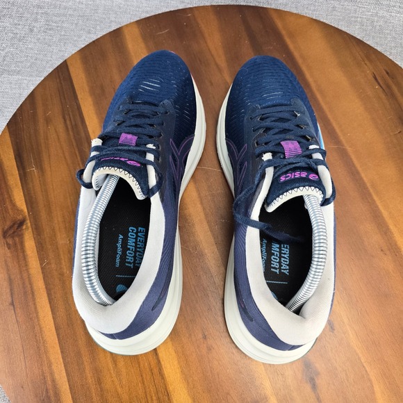 ASICS Gel-Nimbus 24 Women's Running Shoes Navy Purple Teal Size 10 1012A724 - Picture 6 of 14